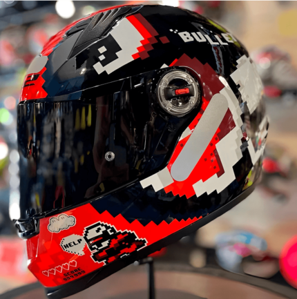 Capacete LS2 FF358 Bullet - Preto/Vermelho